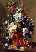 unknow artist Floral, beautiful classical still life of flowers.054 oil painting on canvas